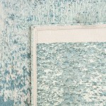 Abstract Area Rug Moon Chenille 9656 Blue
