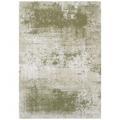 Abstract Area Rug Moon Chenille 9727 Green