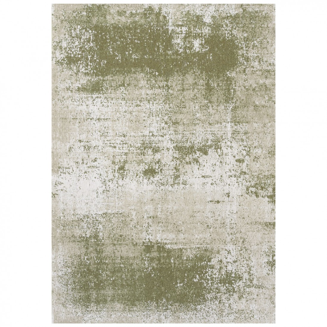 Abstract Area Rug Moon Chenille 9727 Green