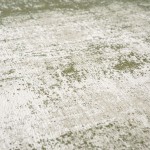 Abstract Area Rug Moon Chenille 9727 Green