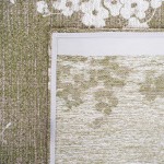 Modern Area Rug Almond Chenille 9372 Green
