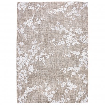 Modern Area Rug Almond Chenille 9373 Beige