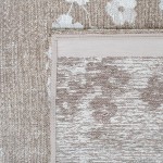 Modern Area Rug Almond Chenille 9373 Beige