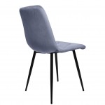 Velvety Dining Chair Grenoble Blue