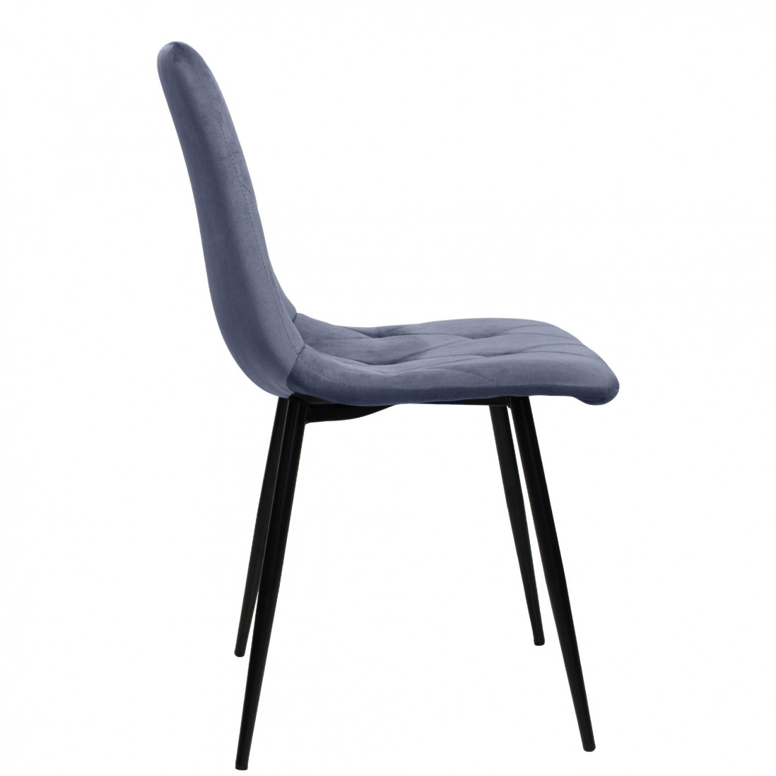 Velvety Dining Chair Grenoble Blue