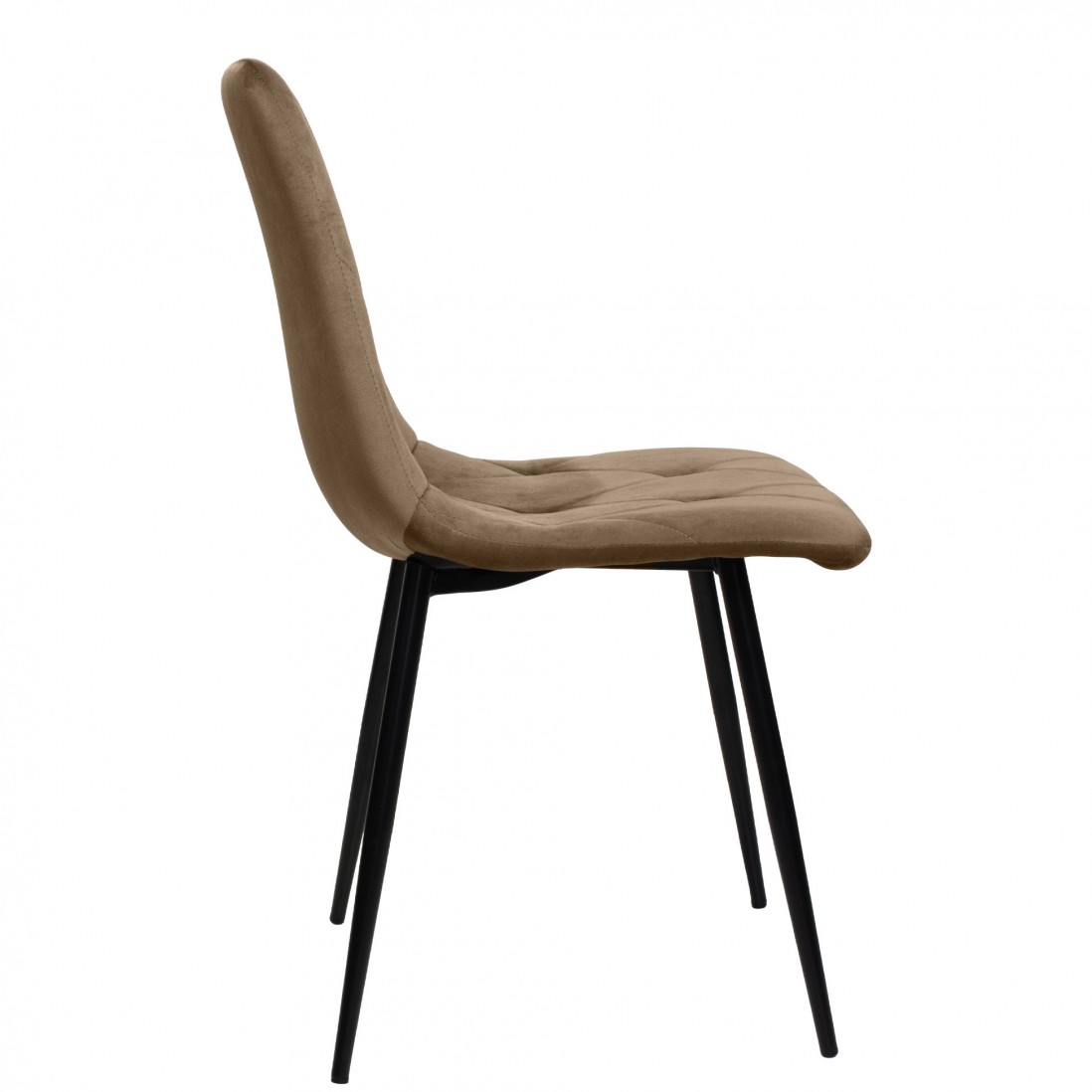 Velvety Dining Chair Grenoble Brown