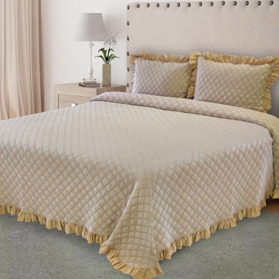 Milan Double Bed Bedspread Geometric Camel