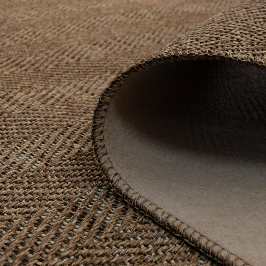 In & Out Area Rug Togo 41306/085 Green/Camel