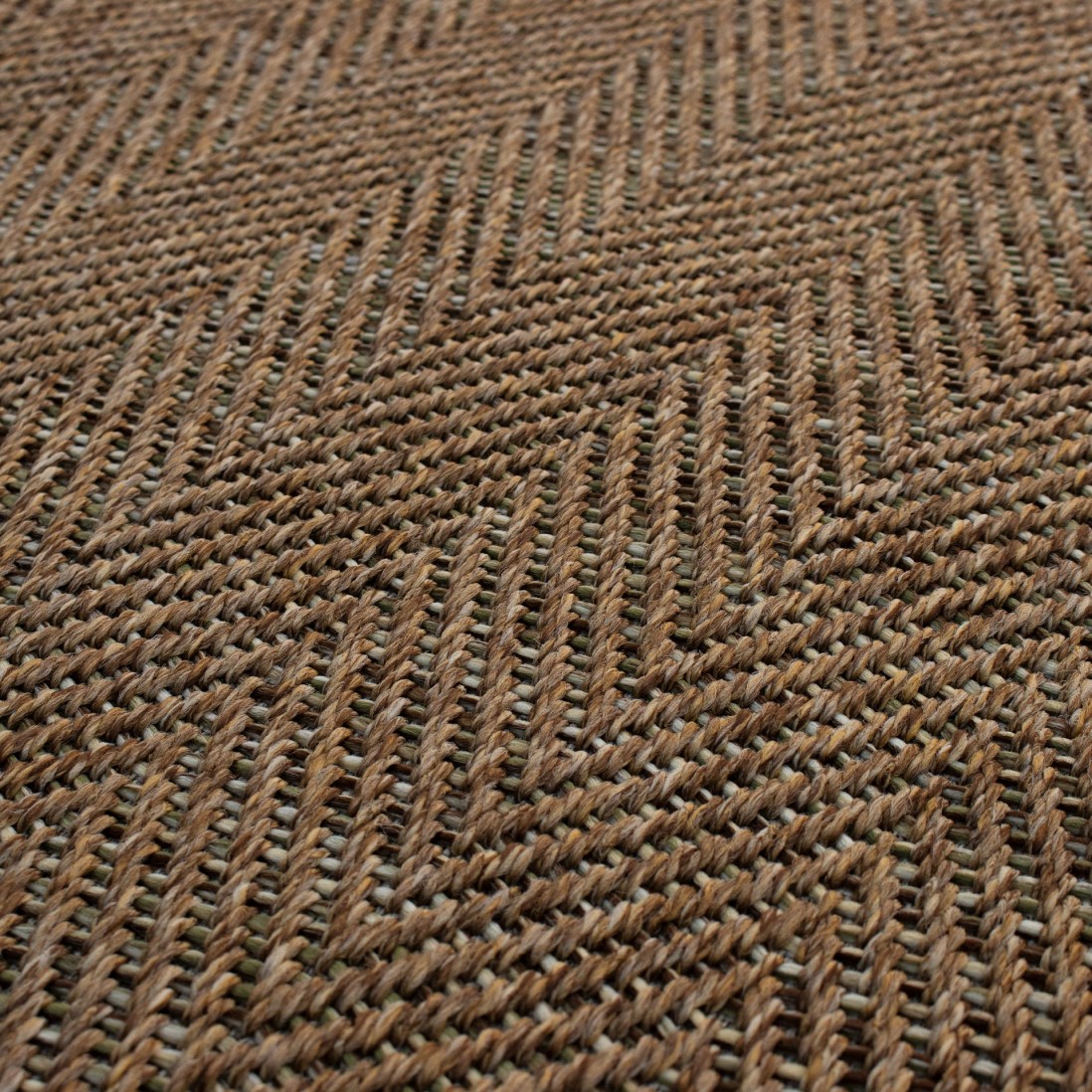 In & Out Area Rug Togo 41306/085 Green/Camel