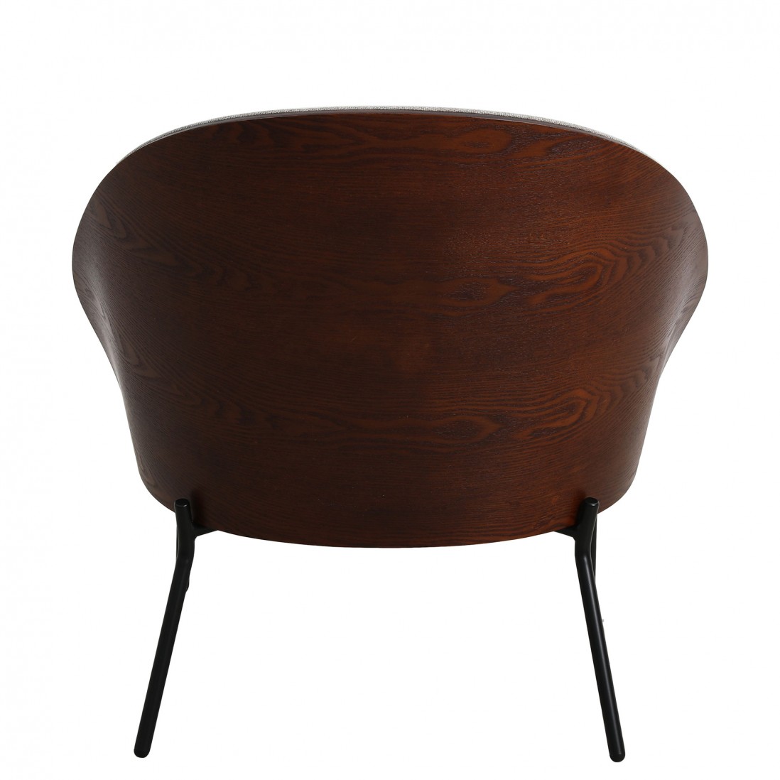 Metal and Fabric Armchair Taupe