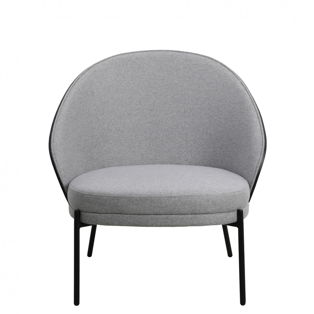 Metal and Fabric Armchair Gray