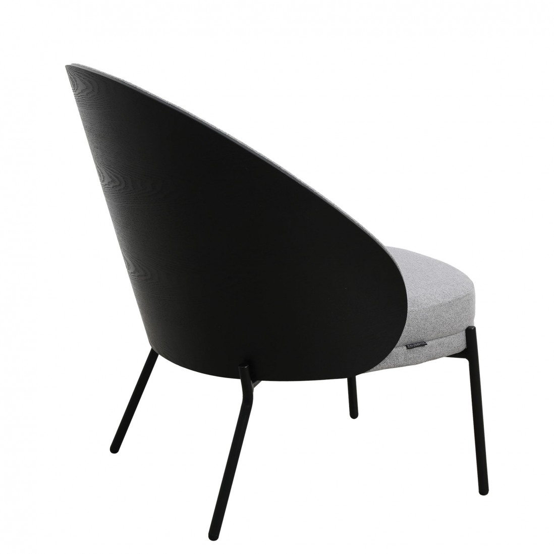 Metal and Fabric Armchair Gray
