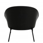 Metal and Fabric Armchair Gray