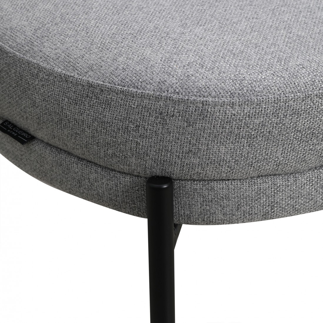 Metal and Fabric Armchair Gray