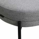 Metal and Fabric Armchair Gray