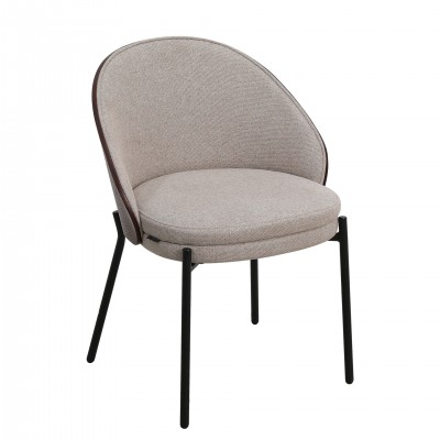 Fabric Dining Chair Arles Taupe