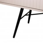 Wooden Sideboard with 2 Doors and 2 Drawers Pavo Beige