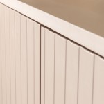 Wooden Sideboard with 2 Doors and 2 Drawers Pavo Beige