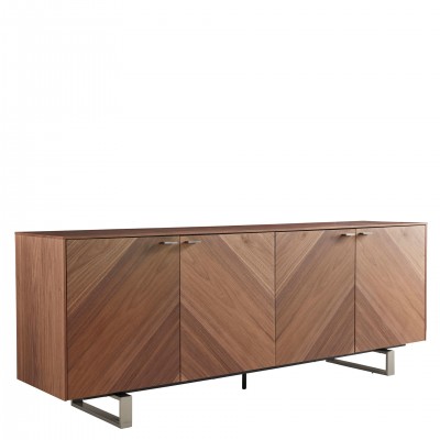 4-Door Wooden Sideboard Taurus Brown
