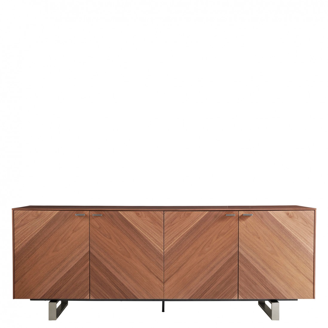 4-Door Wooden Sideboard Taurus Brown