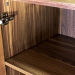 4-Door Wooden Sideboard Taurus Brown