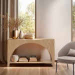 Wooden Console Sagitta Brown