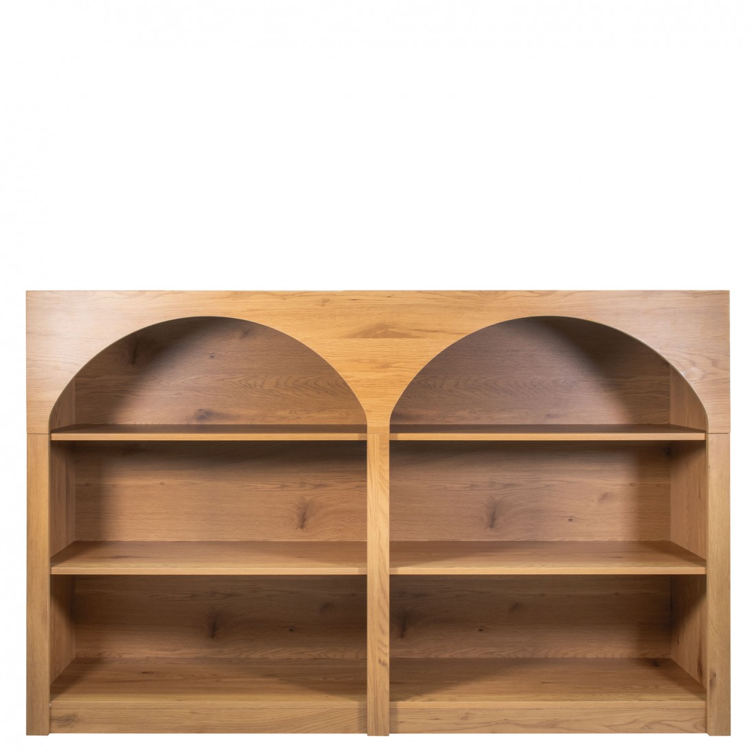 Wooden Bookcase with 6 Shelves Sagitta Brown