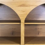 Wooden Bookcase with 6 Shelves Sagitta Brown