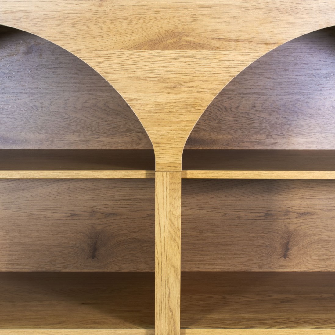 Wooden Bookcase with 6 Shelves Sagitta Brown