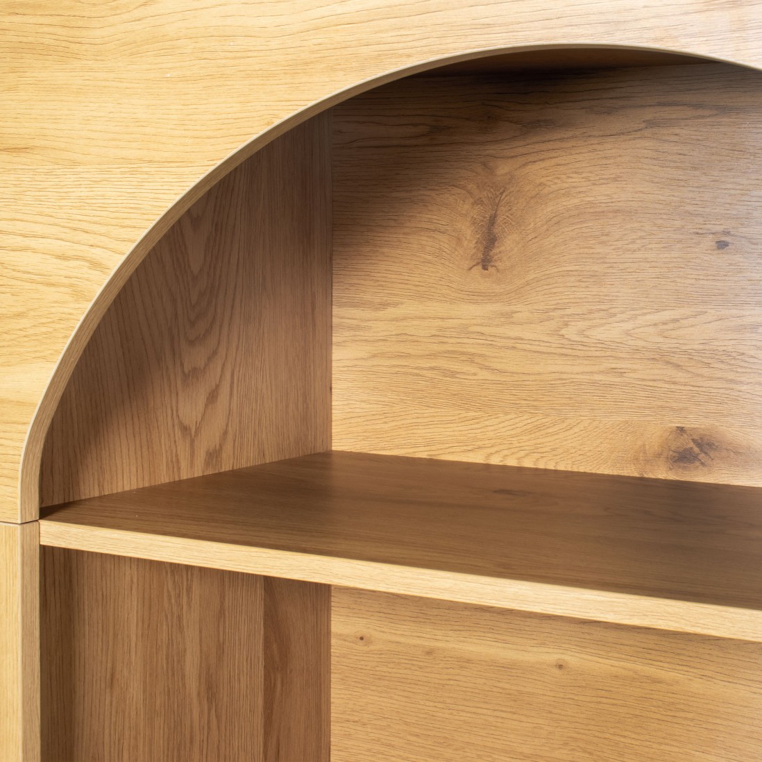 Wooden Bookcase with 6 Shelves Sagitta Brown