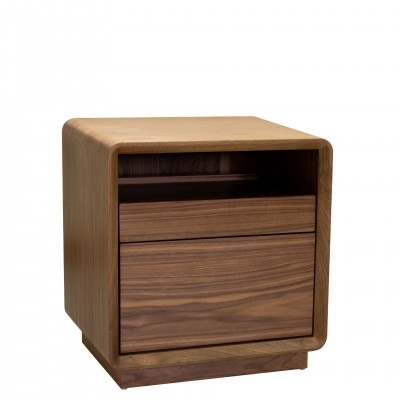 Wooden Bedside Table Ara Brown