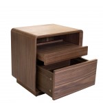Wooden Bedside Table Ara Brown
