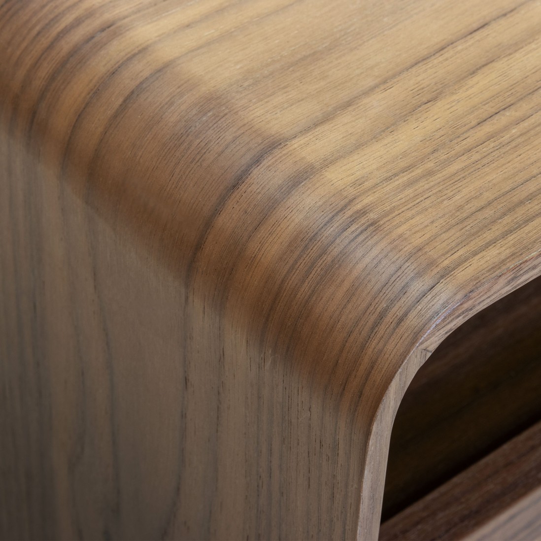 Wooden Bedside Table Ara Brown