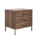 Wooden Bedside Table Puppis Brown