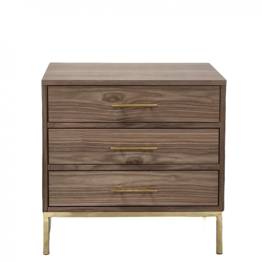 Wooden Bedside Table Puppis Brown