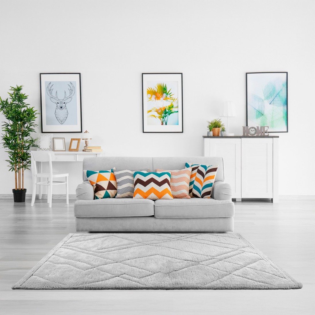 Modern Area Rug Fez 14005/5181 Gray