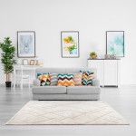 Modern Area Rug Fez 14005/6292 White