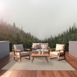 In & Out Area Rug Togo 41301/077 Gray