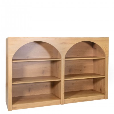 Wooden Bookcase with 6 Shelves Sagitta Brown