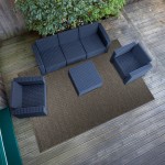 In & Out Area Rug Corinto  98071/307799 Dark Brown