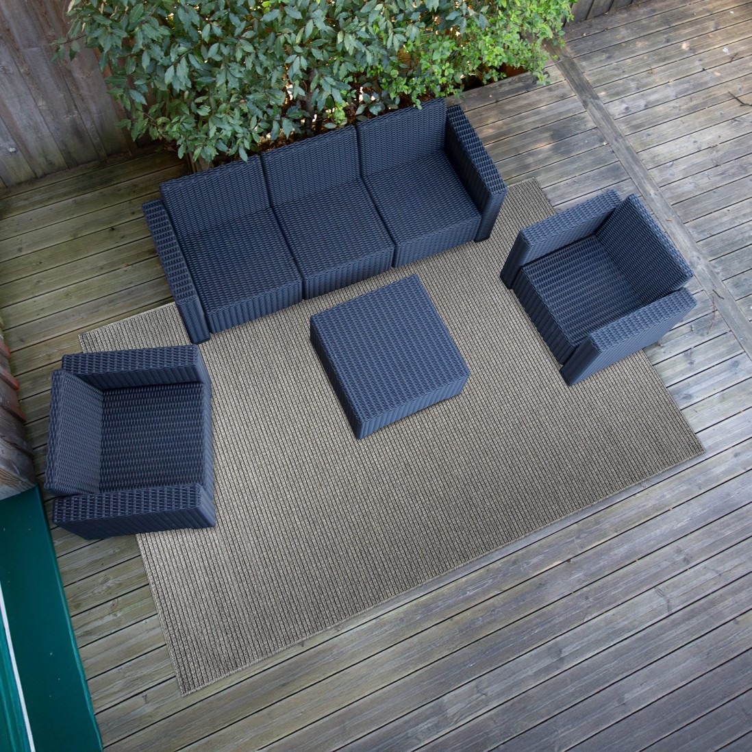 In & Out Area Rug Corinto 98071/307699 Dark Gray