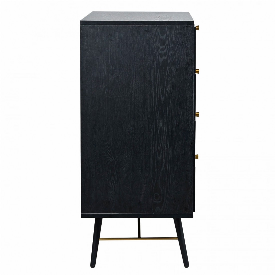 4-Drawer Wooden Chest of Drawers Volans Black