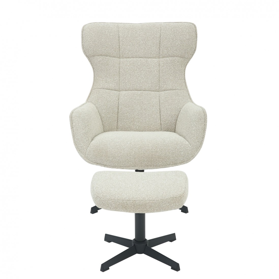 Silln con Sistema Giratorio y Reclinable con Reposapis Rennes Beige