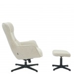 Silln con Sistema Giratorio y Reclinable con Reposapis Rennes Beige