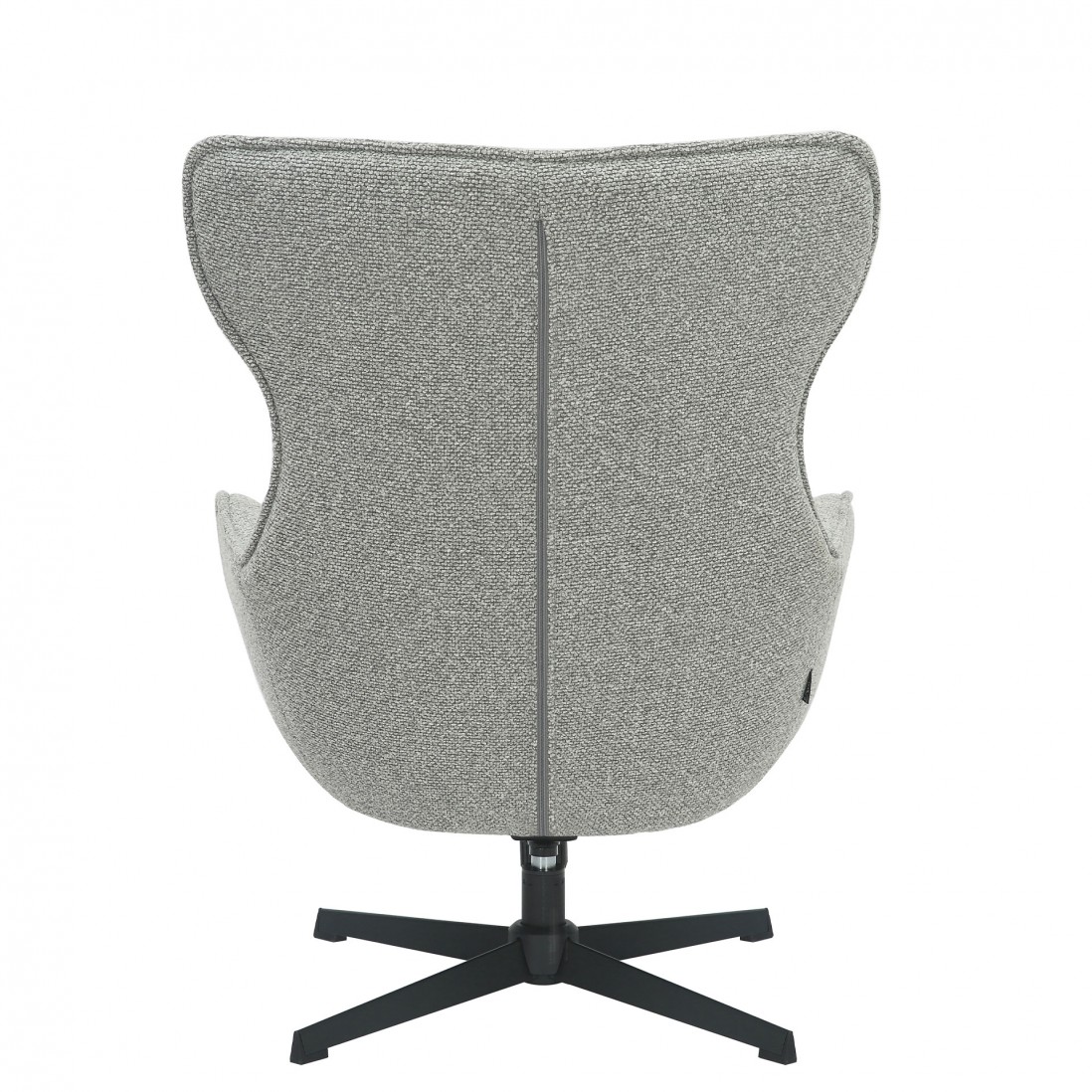 Armchair with Swivel and Reclining System with Footrest Rennes Gray