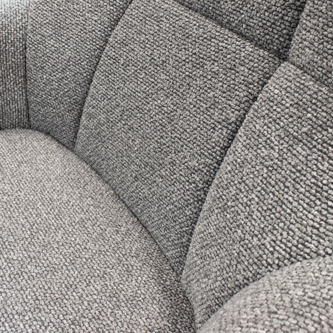 Armchair with Swivel and Reclining System with Footrest Rennes Gray