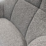 Armchair with Swivel and Reclining System with Footrest Rennes Gray