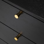 4-Drawer Wooden Chest of Drawers Volans Black