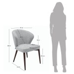 Silla de Comedor de Tejido Annecy Gris