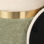 Pouf de Metal e Tecido 092 Verde